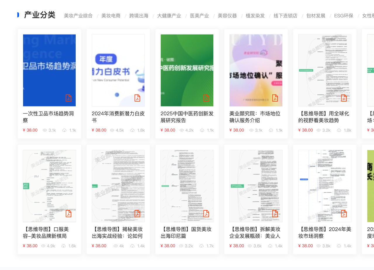 6000份美妆报告，全网最全，妆数·美妆资料库 正式上线！