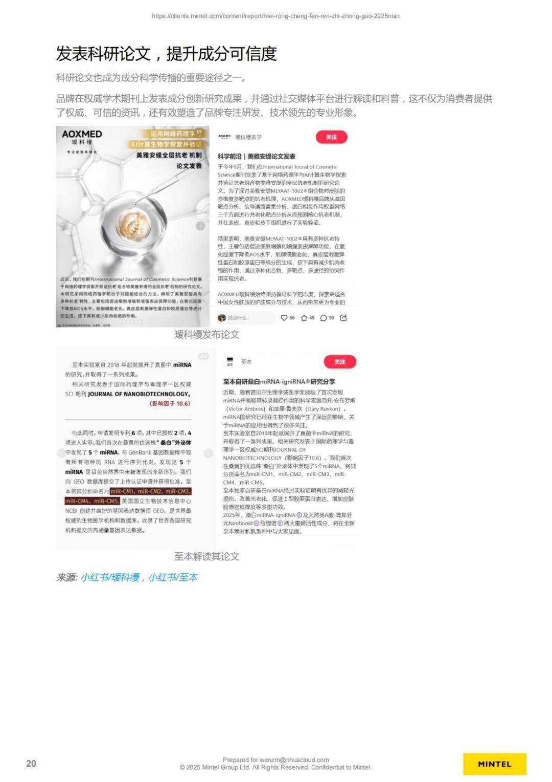 美容成分认知 - 中国 - 2025年