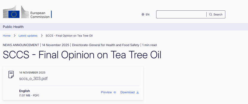 欧盟限制茶树精油浓度，屈臣氏计划双重上市；丸美生物完成新原料备