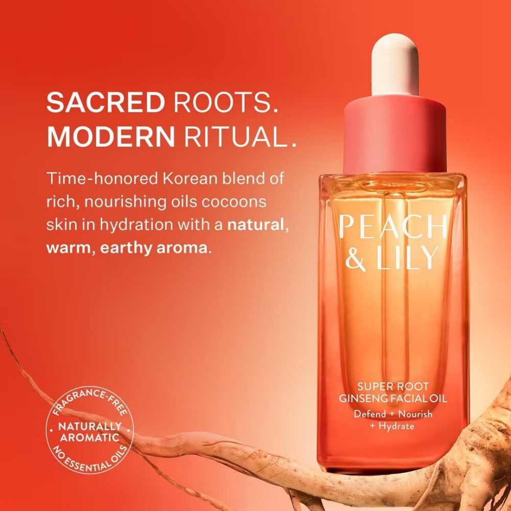 Peach & Lily Super Root人参面部精华油