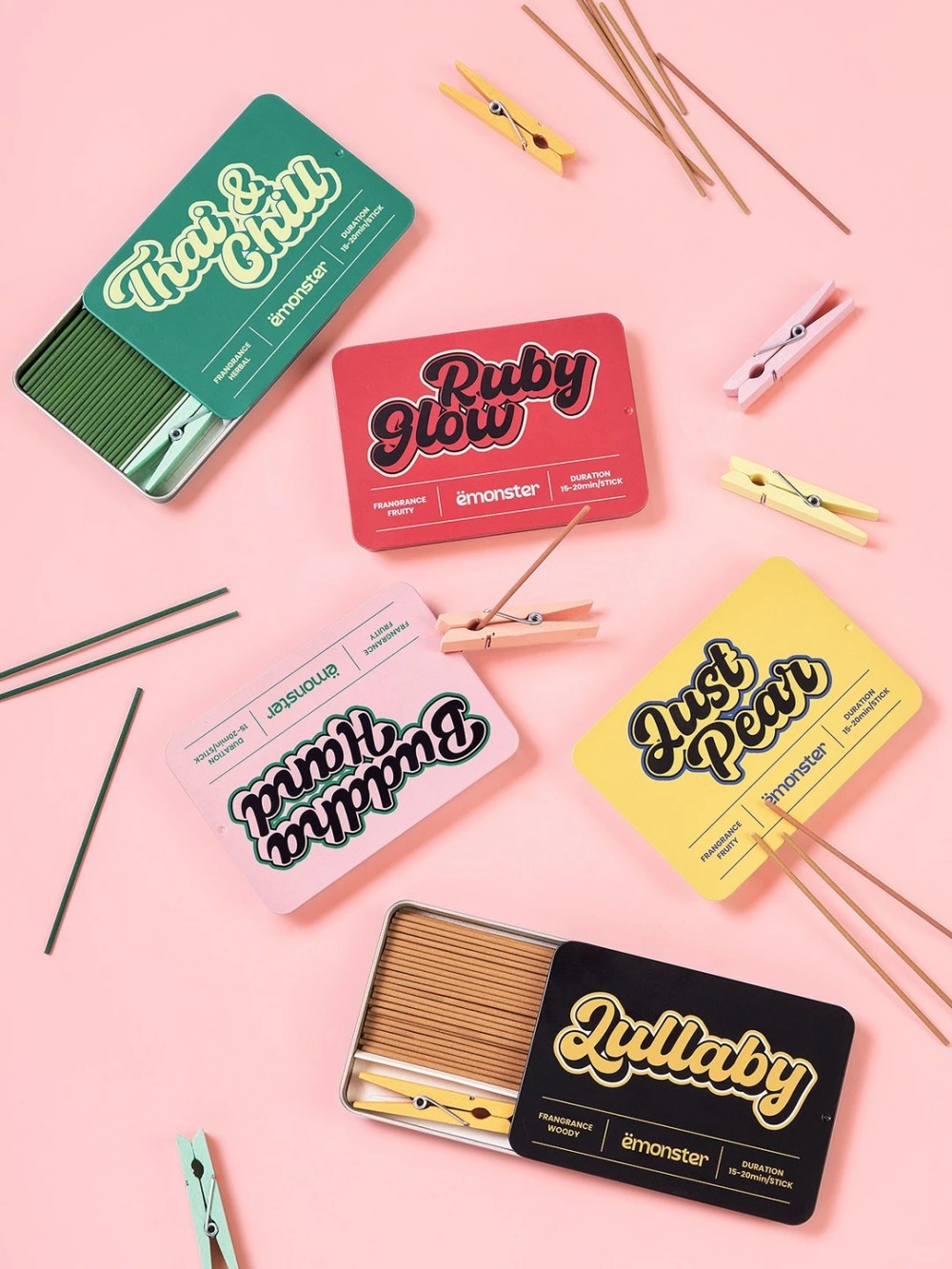 emonster情绪怪兽系列口袋铁盒线香正式发售