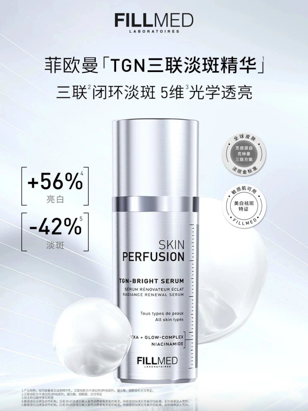 菲欧曼TGN三联淡斑精华奢华登场