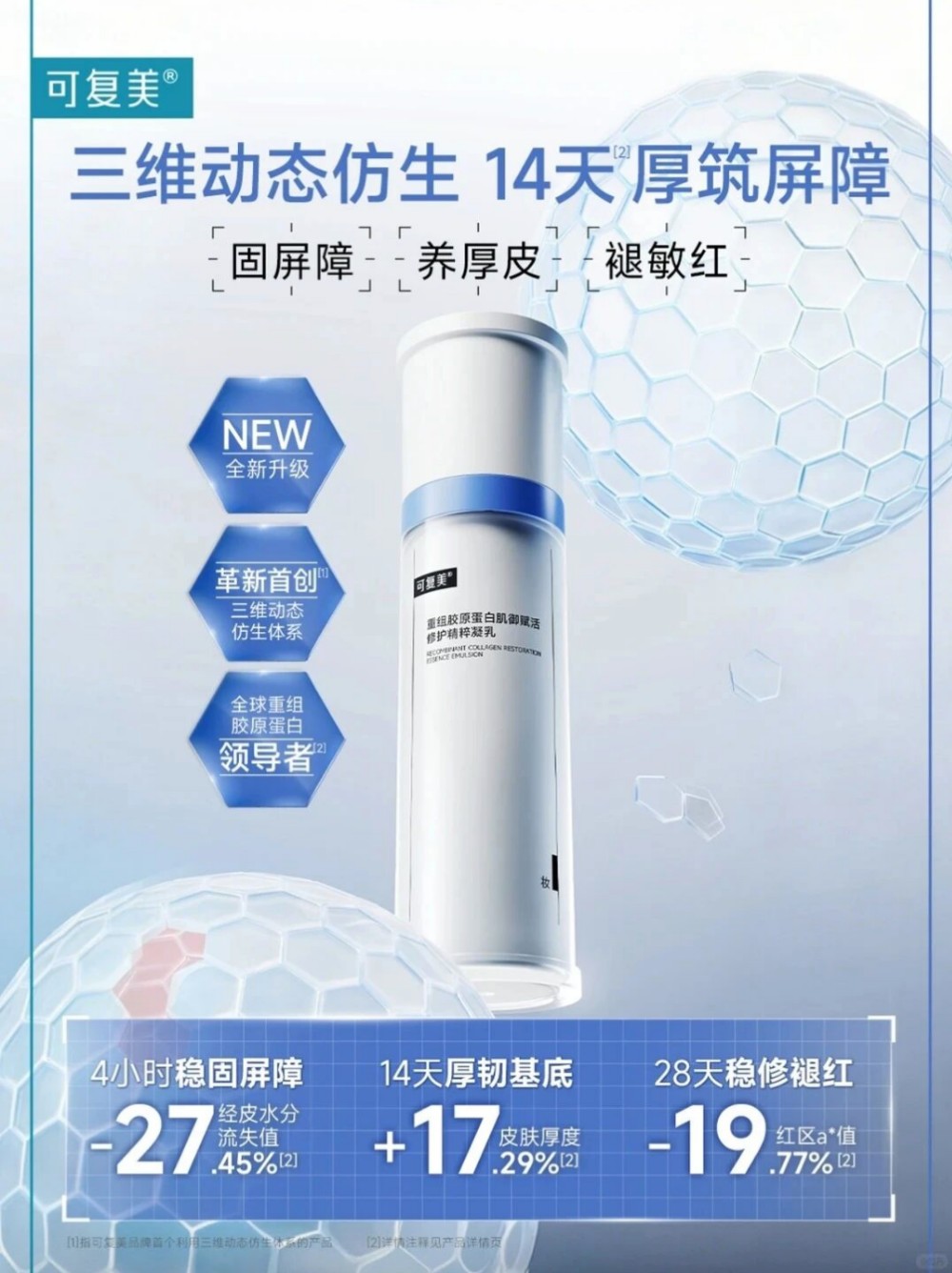 可复美胶原乳2.0升级上市