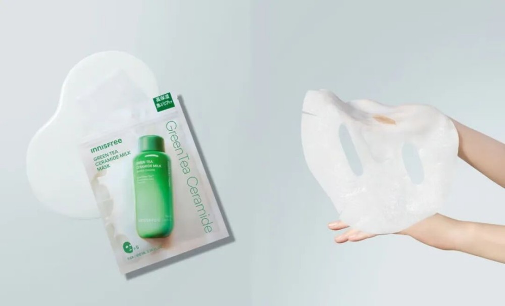 悦诗风吟绿茶神经酰胺牛奶精华面膜即将上市