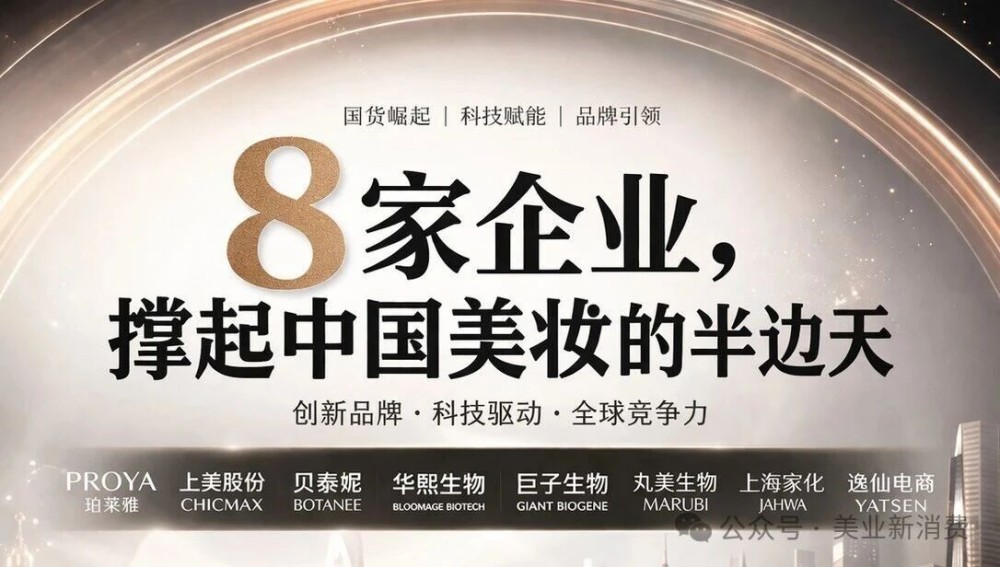这8家头部企业，撑起中国美妆的半边天