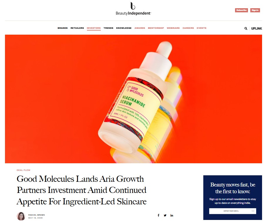 资本再押 “原料桶”！The Ordinary 竞对 Good Molecules 获投