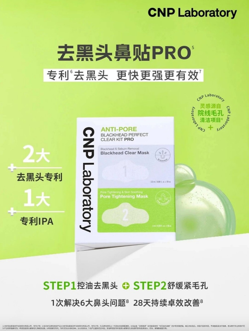 CNP 去黑头鼻贴 PRO新品上市