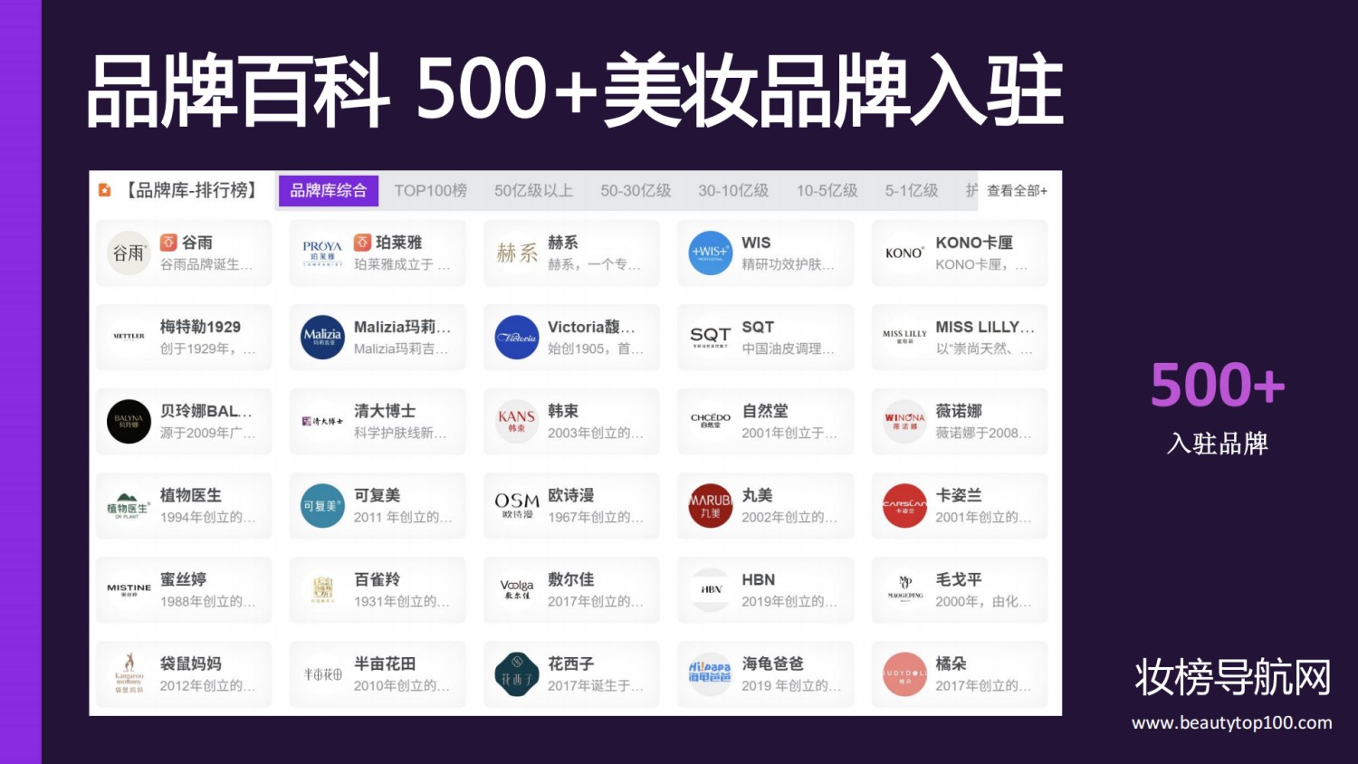 妆榜导航企业入驻收录和招聘发布说明!