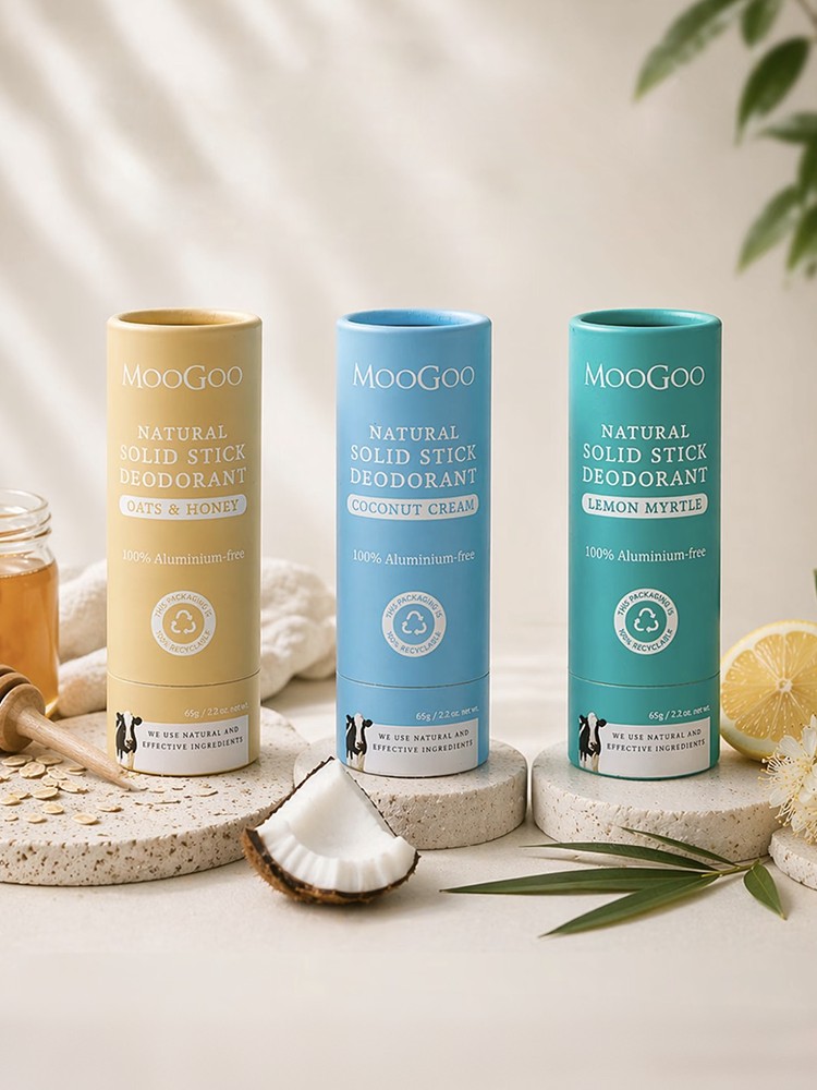 MooGoo Skincare净味止汗香体棒新品上市