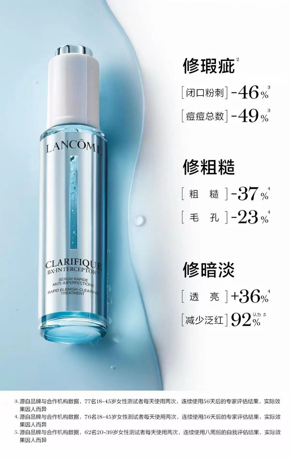 兰蔻净澈焕肤净痘精华液（极光精华）新品上市