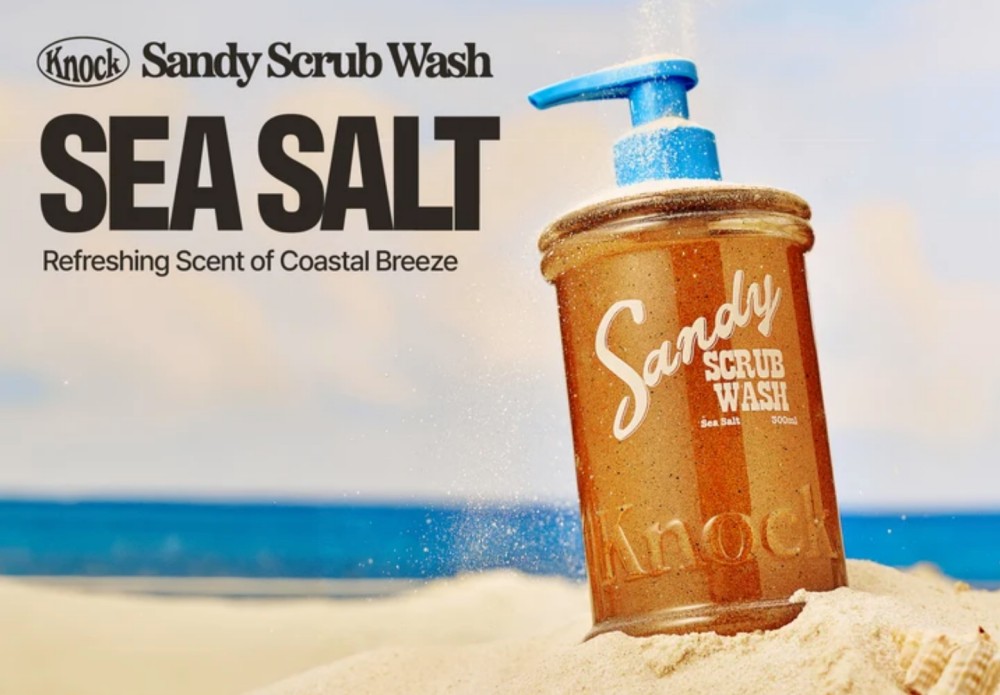 Knock SANDY SCRUB WASH 海盐沙滩磨砂沐浴露新品上市