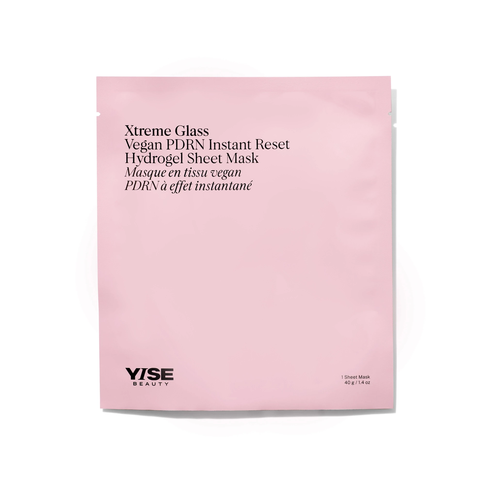 YISE Beauty Xtreme Glass Vegan PDRN Hydrogel Sheet Mask纯素PDRN水凝胶面膜新品上新